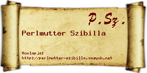 Perlmutter Szibilla névjegykártya